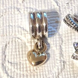 || SOLD || Pandora Moments : Golden heart dangle two tones